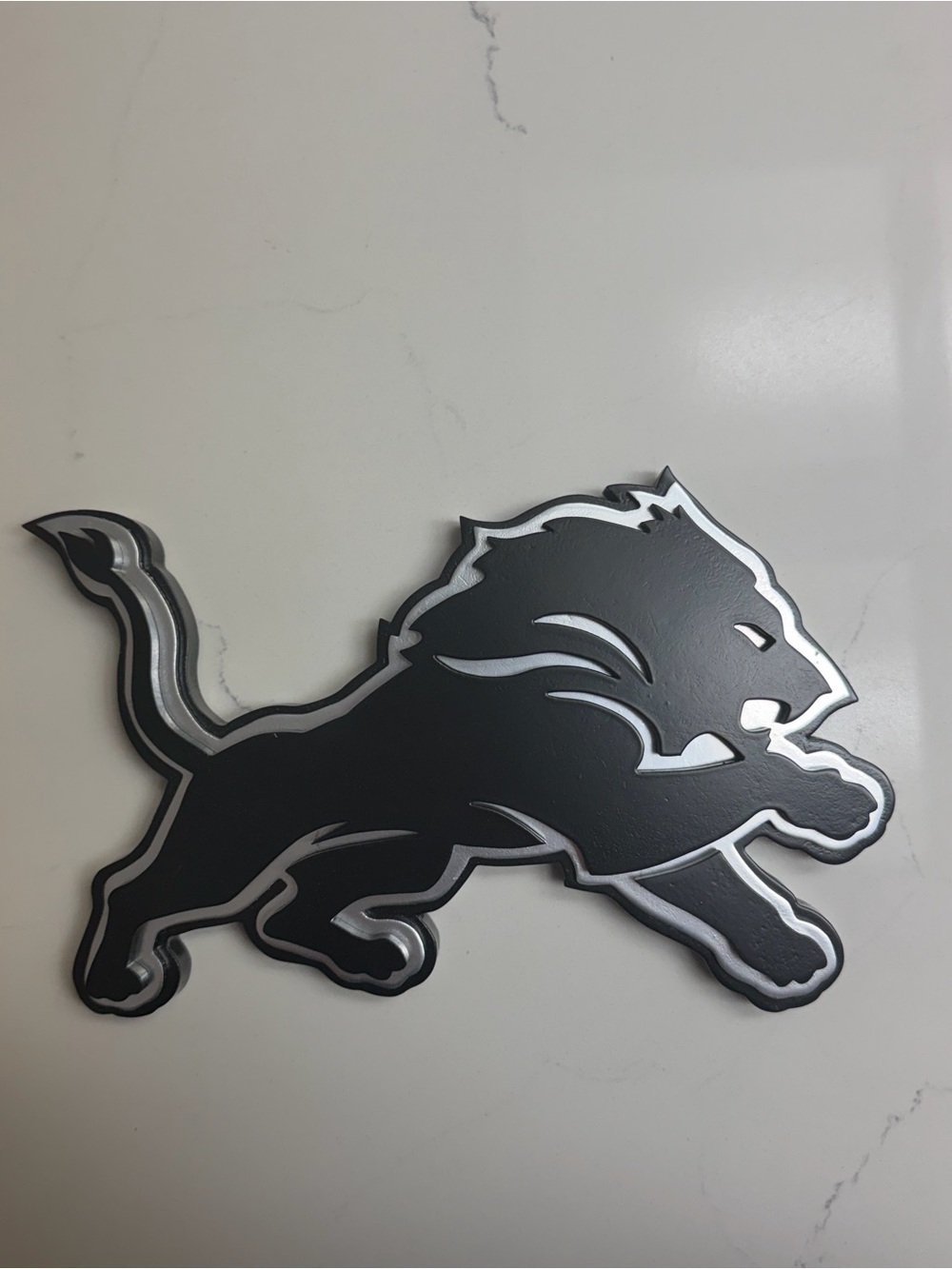 CUSTOM MADE 3D LAYER DETROIT LIONS WOOD SIGN